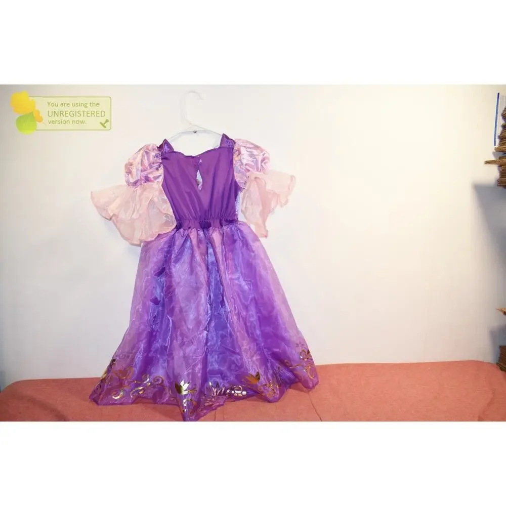Jakks Disney Princess Rapunzel Girls Costumer Dress 4-6x